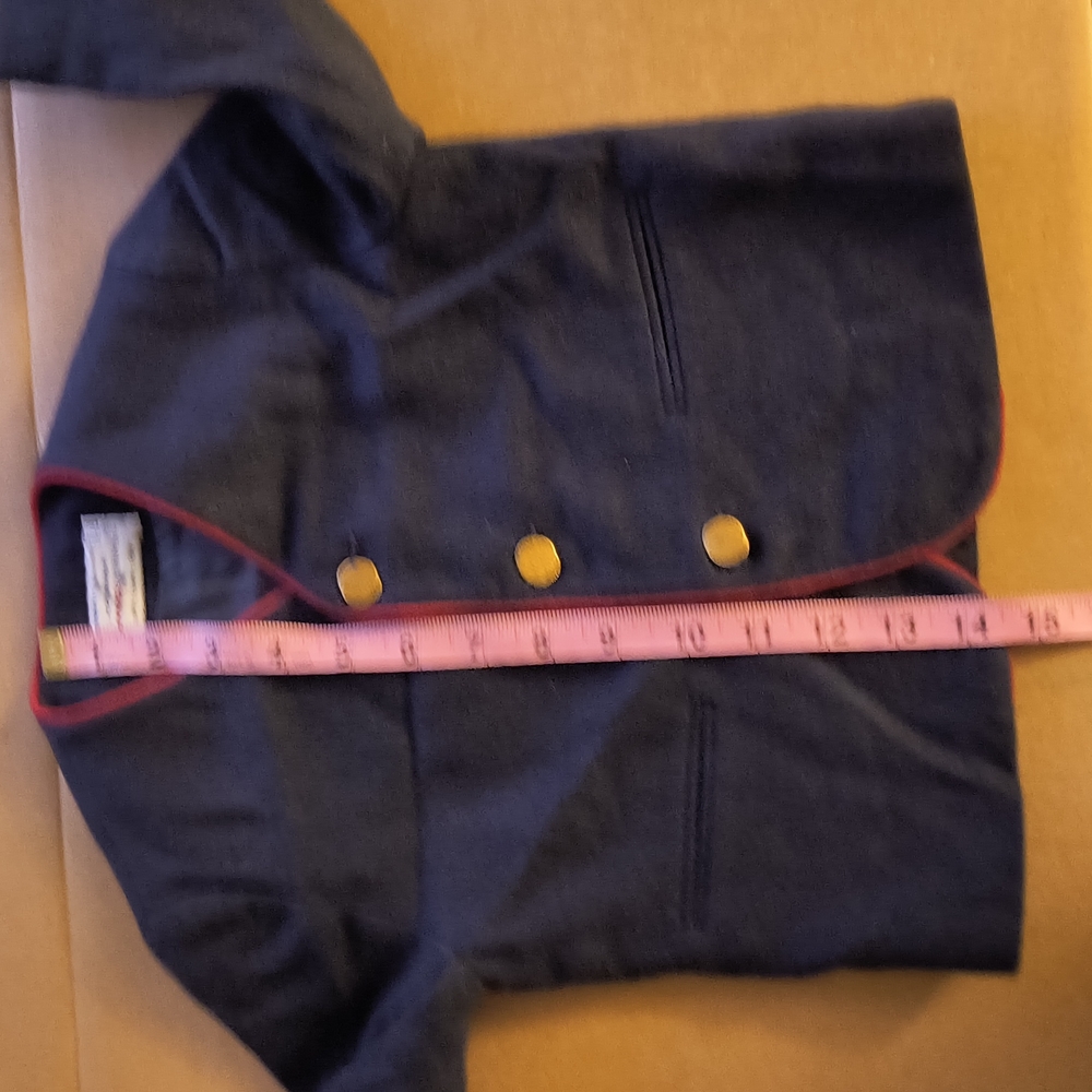 VINTAGE Saks Fifth Avenue Navy and Red Boys Blazer - Picture 10 of 11